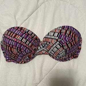 Multicolored Bikini Swim Top